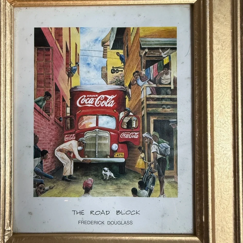Vintage‎ Coca Cola Wall Decor Lot of 3 Framed Retro Art Set